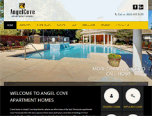 Tablet Screenshot of angelcoveapartments.com